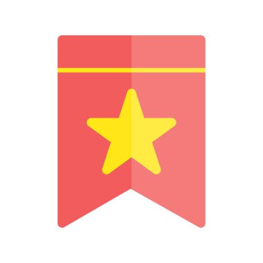 Yer İmleri Düz Işık Vektörü Simgesi Tasarımı