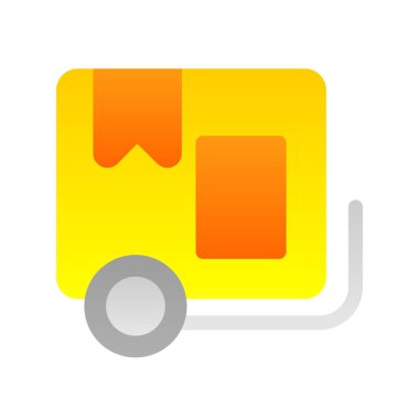 Yaşam Aracı Düz Gradyan Vektör Simgesi Tasarımı