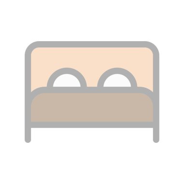 Yatak Dolu Işık Vektörü Simgesi Tasarımı