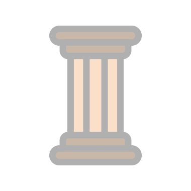 Sütun Dolu Işık Vektörü Simgesi Tasarımı