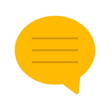 Kabarcık Düz Vektör Simgesi Tasarımı