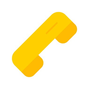 Telefon Düz Vektör Simgesi Tasarımı