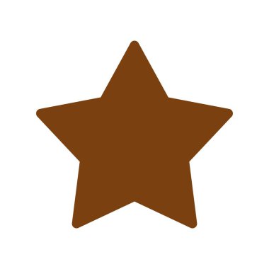 Yıldız Düz Gradyan Vektör Simgesi Tasarımı