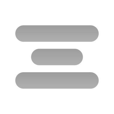 Düz Menü Gradyan Vektör Simgesi Tasarımı