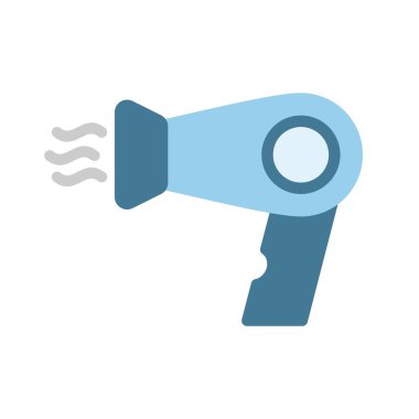 Üfleme Kurutma Düz Vektörü Simgesi Tasarımı