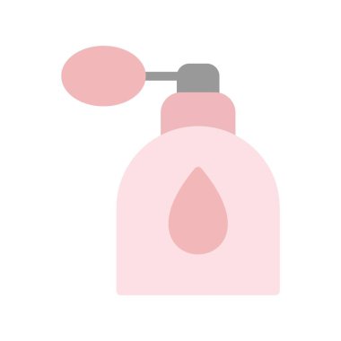 Parfüm Düz Vektör Simgesi Tasarımı