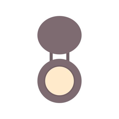 Bastırılmış Toz Düz Vektör Simgesi Tasarımı