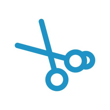 Saç Aracı Düz Gradyan Vektör Simgesi Tasarımı