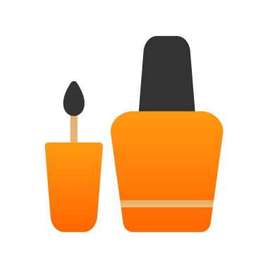 Çivi Düz Gradyan Vektör Simgesi Tasarımı