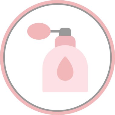 Parfüm Düz Çember Vektör Simgesi Tasarımı