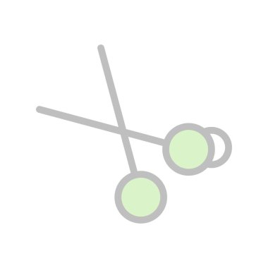 Saç Aracı Doldurulmuş Işık Vektörü Simgesi Tasarımı