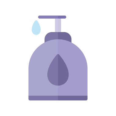 Sabun Dispenser Düz Işık Vektörü Simgesi Tasarımı