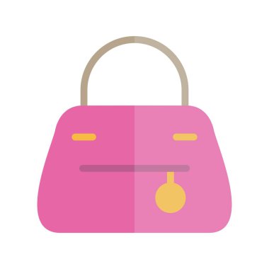 El Torbası Düz Işık Vektörü Simgesi Tasarımı