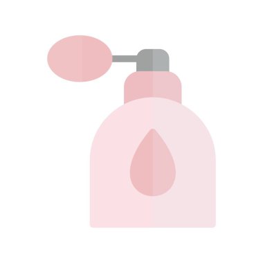 Parfüm Düz Işık Vektörü Simgesi Tasarımı