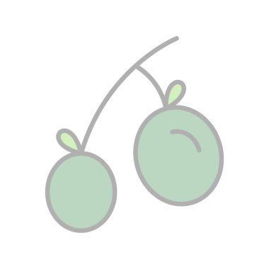 Zeytin Doldurulmuş Işık Vektörü Simgesi Tasarımı