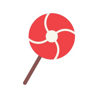 Lolipop Düz Vektör Simgesi Tasarımı