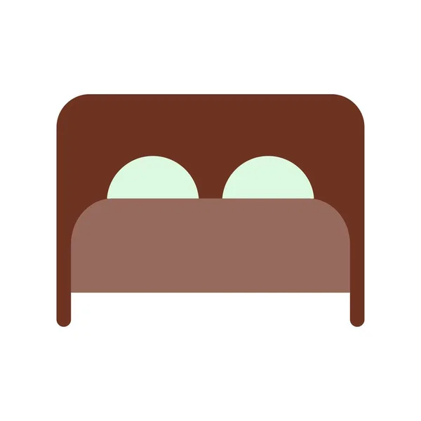 卧床平面矢量图标设计 — 图库矢量图片