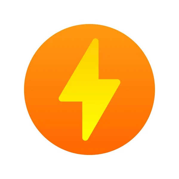 Energie Flat Gradient Vector Icon Desig — Stockvektor