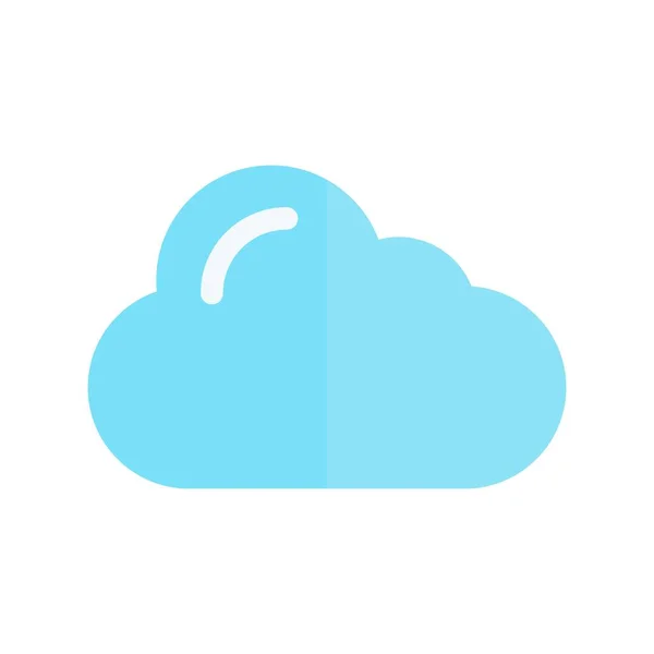 Wolke Flat Light Vector Icon Desig — Stockvektor