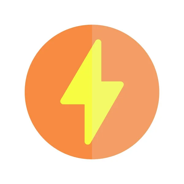Energie Flachlicht Vektor Icon Desig — Stockvektor