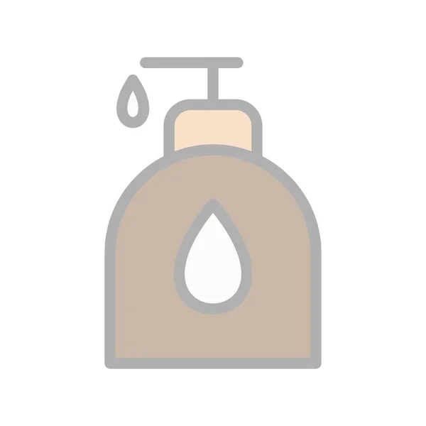 Soap Dispenser Filled Light Vector Icon Desig — Stock Vector