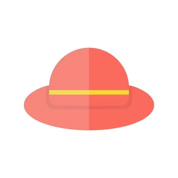 Yaz Şapkası Düz Işık Vektörü Simgesi Tasarımı — Stok Vektör