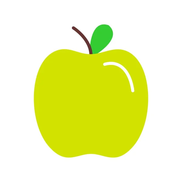 Icona Vettoriale Piatto Apple Desig — Vettoriale Stock