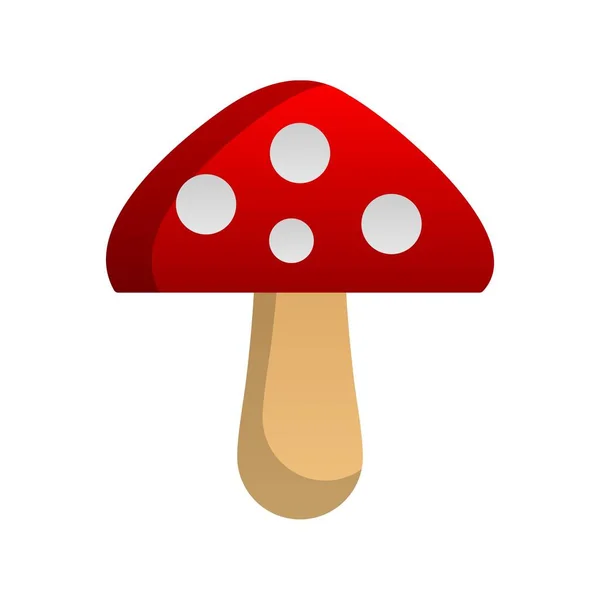 蘑菇扁平梯度矢量Icon设计 — 图库矢量图片
