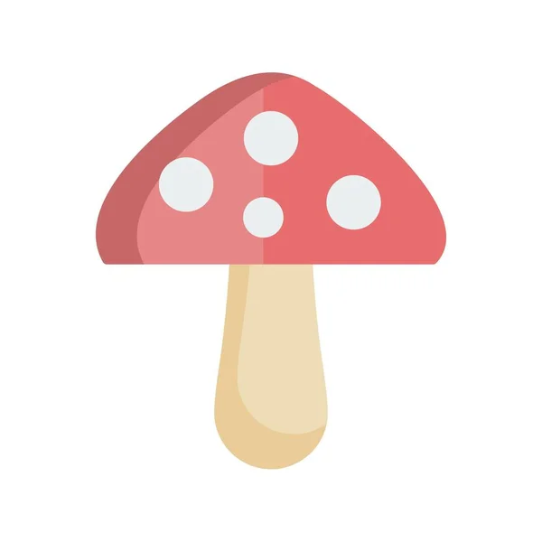 Pilz Flachlicht Vektor Icon Desig — Stockvektor