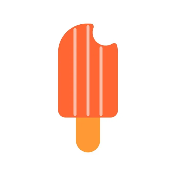 Eiscreme Flat Vector Icon Desig — Stockvektor