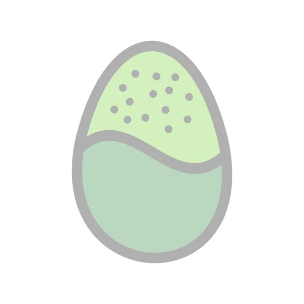 Chocolate Egg Filled Light Vector Icon Desig — Stock Vector