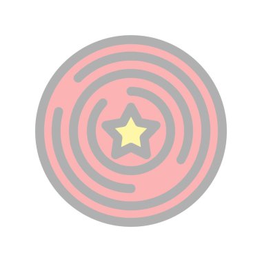 Meydan Okuma Doldurulmuş Işık Vektörü Simgesi Tasarımı