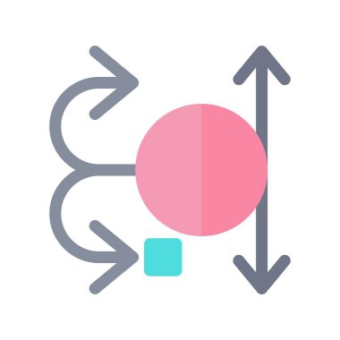 Tekrarlama Düz Işık Vektörü Simgesi Tasarımı