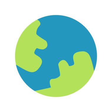  Dünya Düz Vektör Simgesi Tasarımı