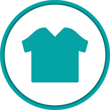Gömlek Düz Çember Vektör Simgesi Tasarımı