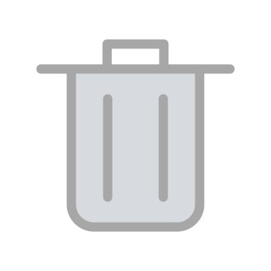 Geri Dönüşüm Kutusu Dolu Işık Vektörü Simgesi Tasarımı