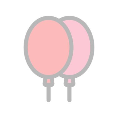 Balon Doldurulmuş Işık Vektörü Simgesi Tasarımı