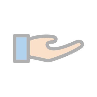 El Doldurulmuş Işık Vektörü Simgesi Tasarımı