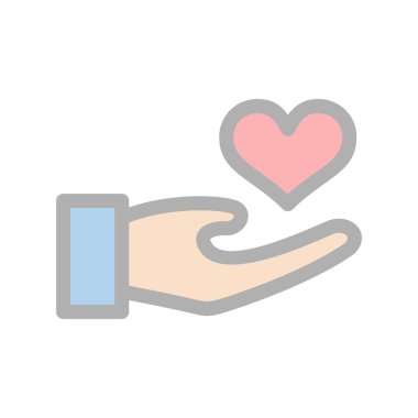 Gönüllü Doldurulmuş Işık Vektörü Simgesi Tasarımı