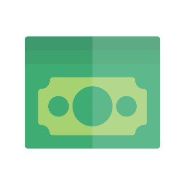 Para Düz Işık Vektörü Simgesi Tasarımı