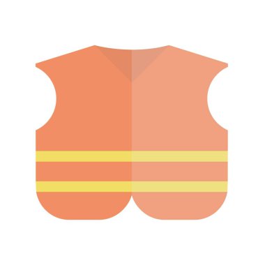 Yelek Düz Işık Vektörü Simgesi Tasarımı