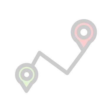 Gps Doldurulmuş Işık Vektörü Simgesi Tasarımı