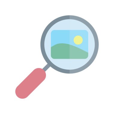 Resim Düz Işık Vektörü Simgesi Tasarımı