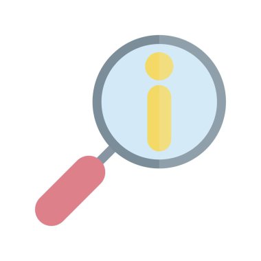 Bilgi Düz Işık Vektörü Simgesi Tasarımı