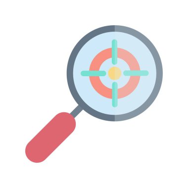 Hedef Düz Işık Vektör Simgesi Desig