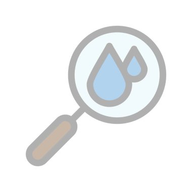 Damlalar Doldurulmuş Işık Vektörü Simgesi Tasarımı