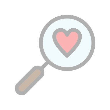 Aşk Doldurulmuş Işık Vektörü Simgesi Tasarımı