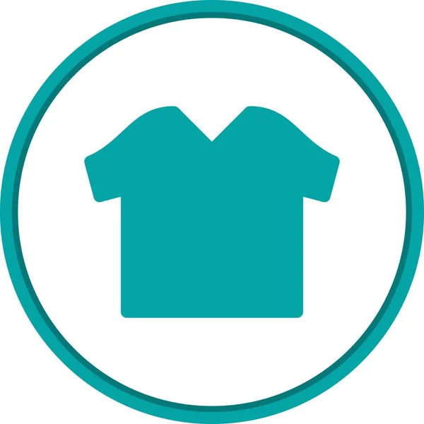 Camisa Flat Circle Vector Icon Desig — Archivo Imágenes Vectoriales