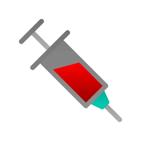 Vlakke Gradiënt Van Spuiten Vector Icon Desig — Stockvector