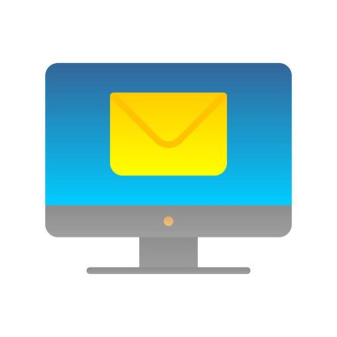 Düz Gradyan Vektör Simgesi Tasarımı